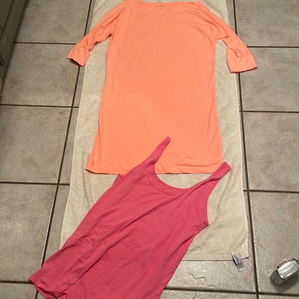 Lilly Pulitzer cover up & tank top bundle